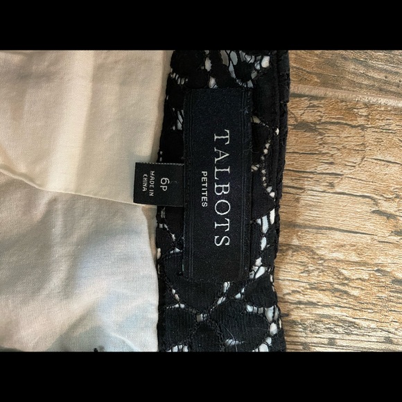 Talbots Petite black and cream skirt! - Picture 2 of 3